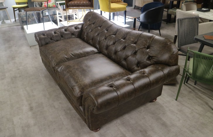Arundel Vintage Leather Sofa - 3 Seater - Vintage Truffle