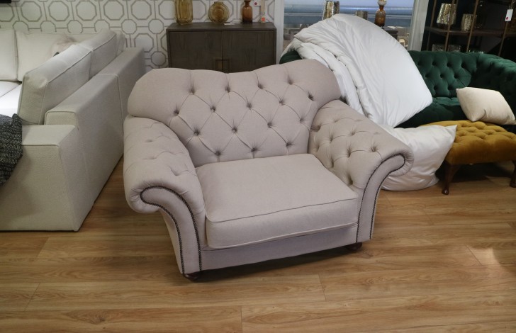 Drummond Fabric Sofa - 1.5 Seater - Dolly Wisp