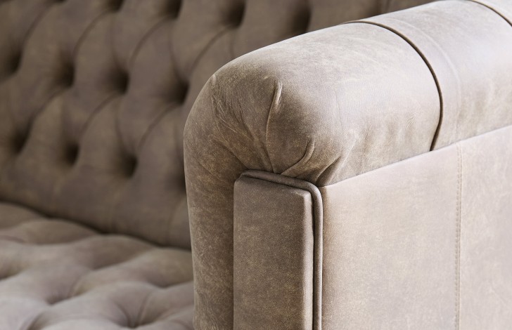Billingham Grey Chesterfield Sofa