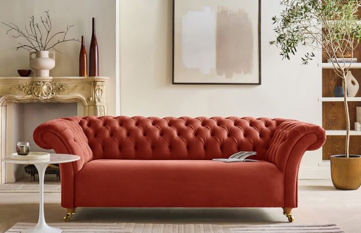 Penhurst Fabric Chesterfield Sofa