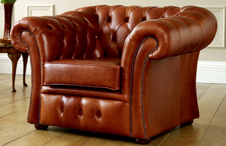 Gladbury Traditional Leather Chair