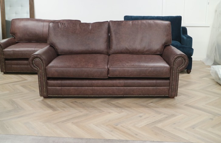Hamilton Traditional Sofa - 3 Seater - Dune Coffee