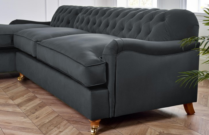 Harris Vintage Fabric Chaise Sofa