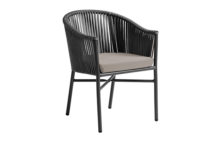 Hawaii Woven Chair - Dark Grey