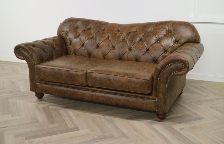 Drummond Vintage Sofa - 2.5 Seater - Vintage Cognac