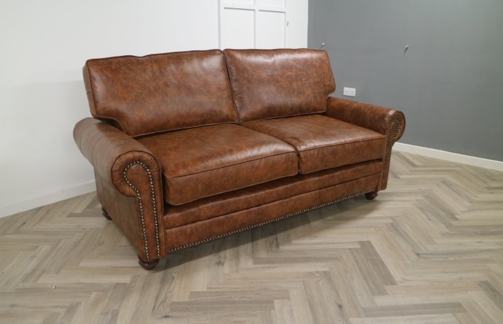 Hamilton Traditional Sofa - 3 Seater - Vintage Tan