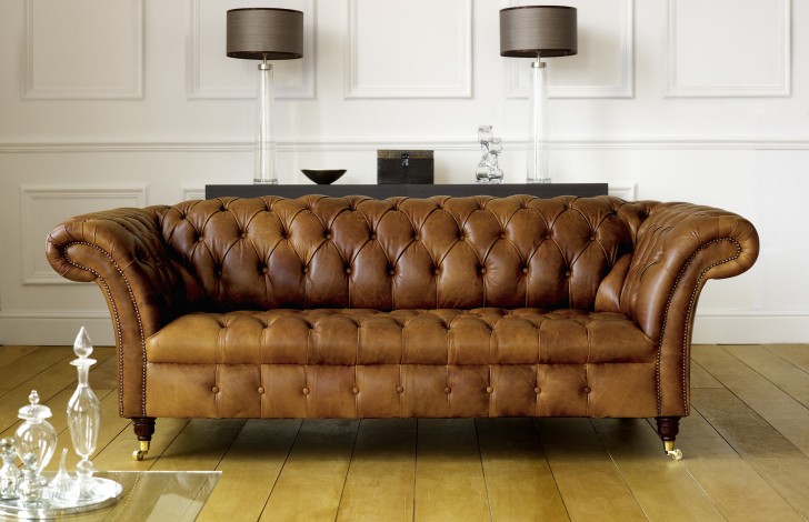 Balston Leather Chesterfield