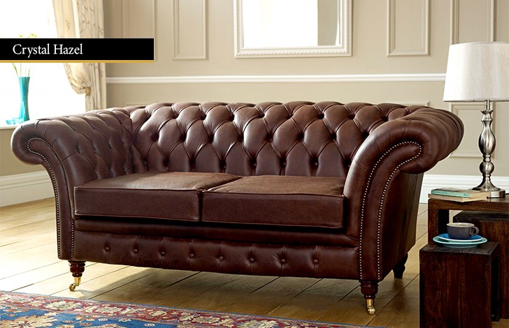Blenheim Leather Chesterfield Sofa