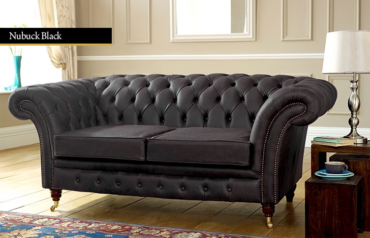 Blenheim Leather Chesterfield Sofa