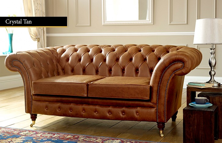 Blenheim Leather Chesterfield Sofa