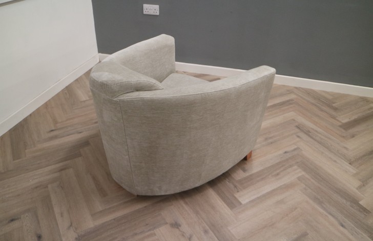 Hudson Fabric Tub Chair - Hudson 1str Tub Chair - Vintage Stone