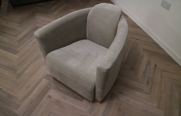 Hudson Fabric Tub Chair - Hudson 1str Tub Chair - Vintage Stone