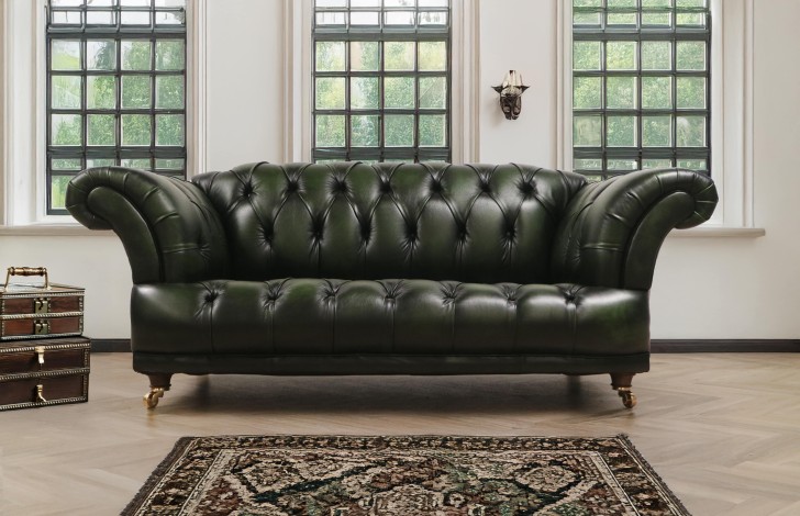 St Edmund Vintage Leather Sofa