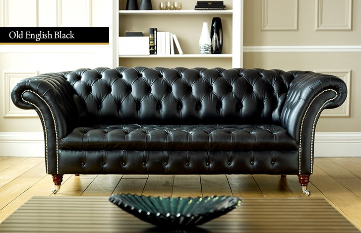 Balston Leather Chesterfield Sofa