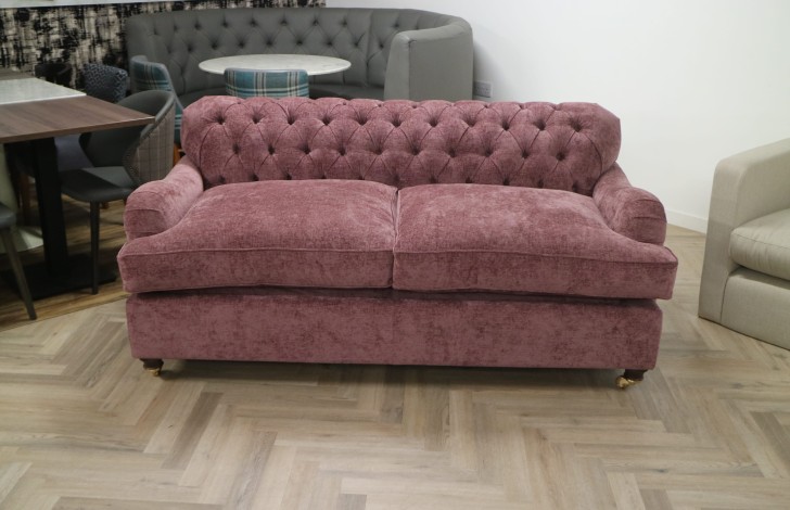 Harris Vintage Fabric Chesterfield Sofa bed - 3 Seater - Como Mystic