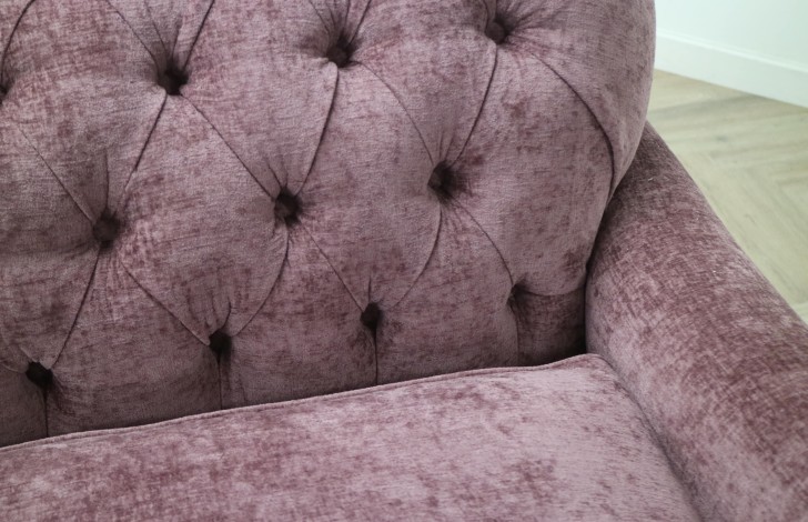 Harris Vintage Fabric Chesterfield Sofa bed - 3 Seater - Como Mystic