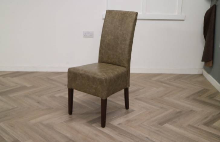 Idaho Leather Dining Chairs - Dune Stone - Quantity 4