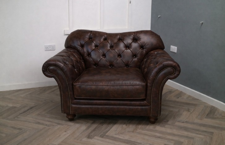 Drummond Leather Sofa - 1.5 Seater - Apache Roast