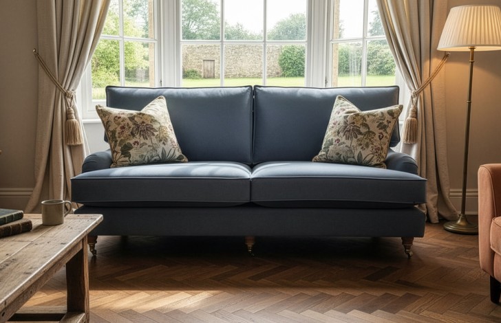 Downton Vintage Fabric Sofa