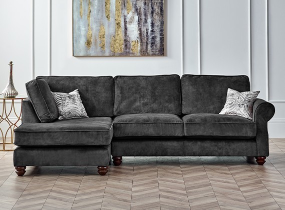 Churchill Fabric Chaise Sofa