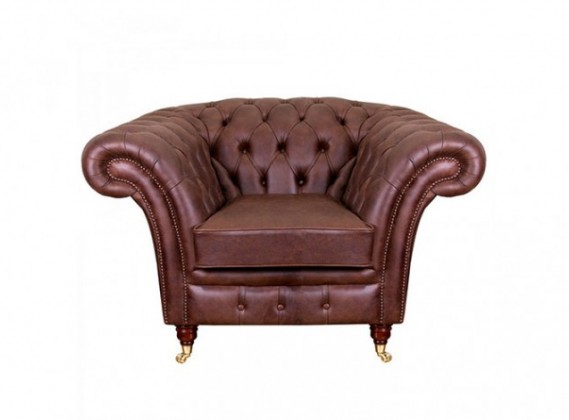 Blenheim Leather Chesterfield Chair