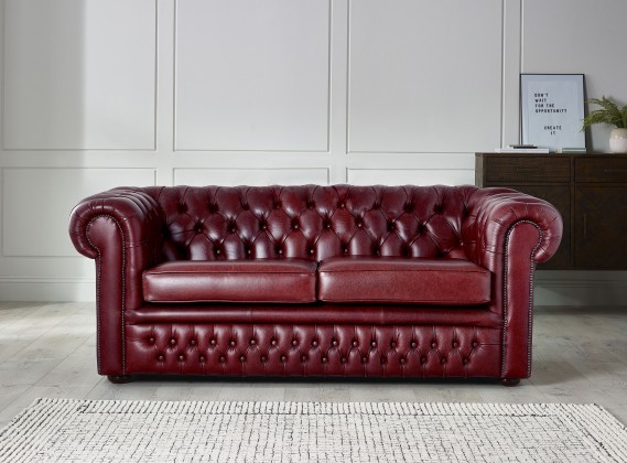 Claridge Luxury Leather Chesterfield Sofa