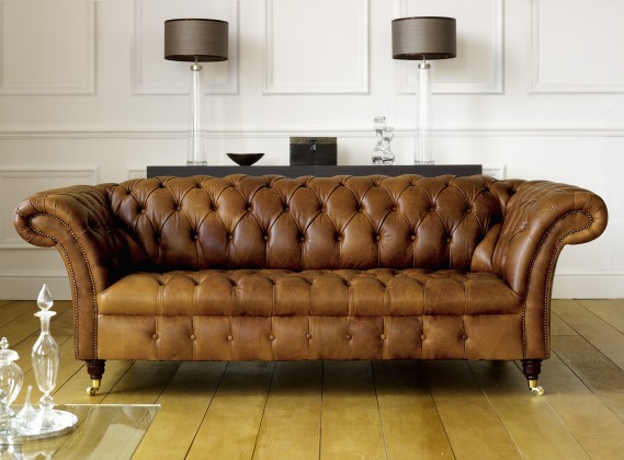 Balston Leather Chesterfield