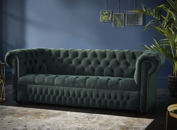 Ludlow Compact Fabric Chesterfield Sofa