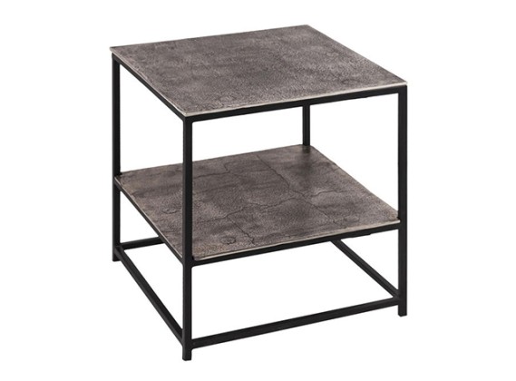 Linear Silver Side Table