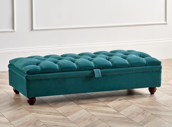 Harris Velvet Footstool