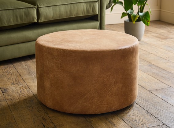 Percy Leather Footstool