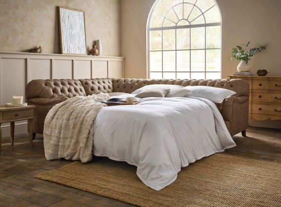Harris Chesterfield Corner Sofabed