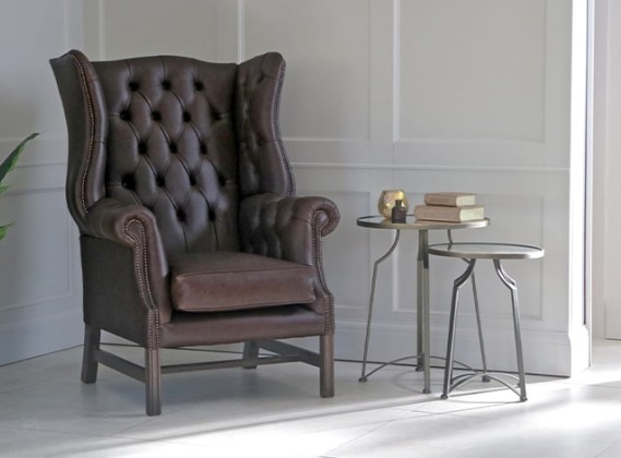 Manchester Vintage Leather Fireside Armchair