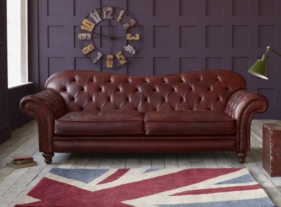 Arundel Vintage Brown Leather Sofa