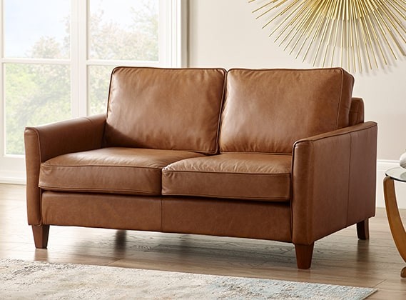 Cromer Small Leather Sofa