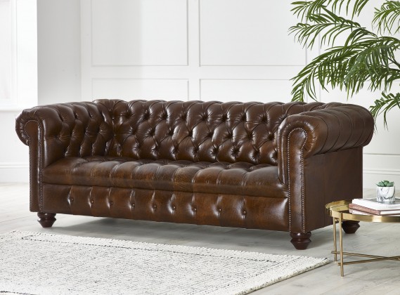 Woodford Vintage Leather Chesterfield