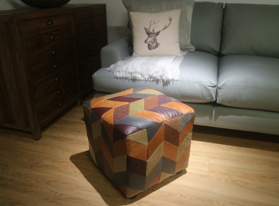 Patchwork Cube Stool