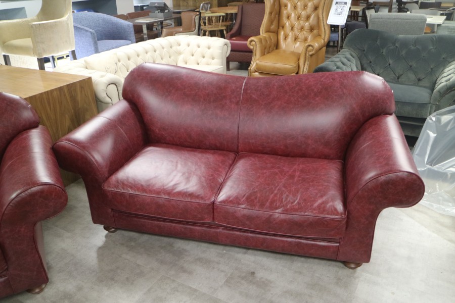 St David - 2.5 Seater + 1.5 Seater - Vintage Auburn
