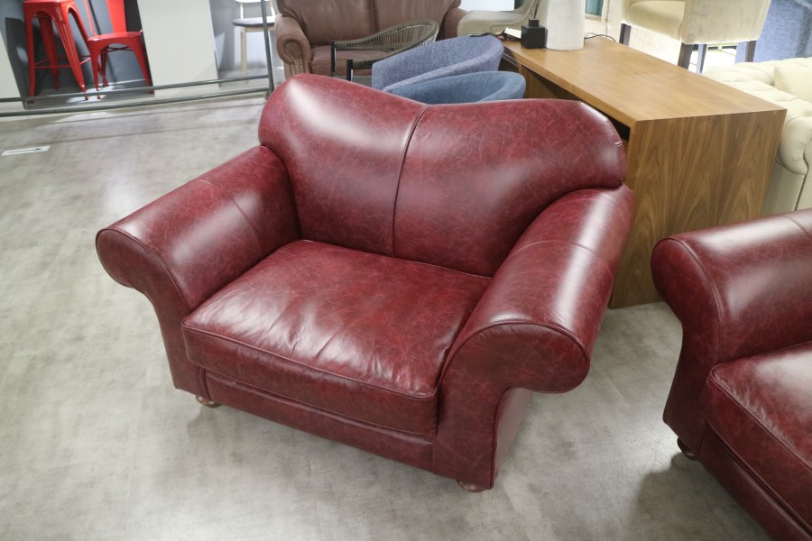 St David - 2.5 Seater + 1.5 Seater - Vintage Auburn