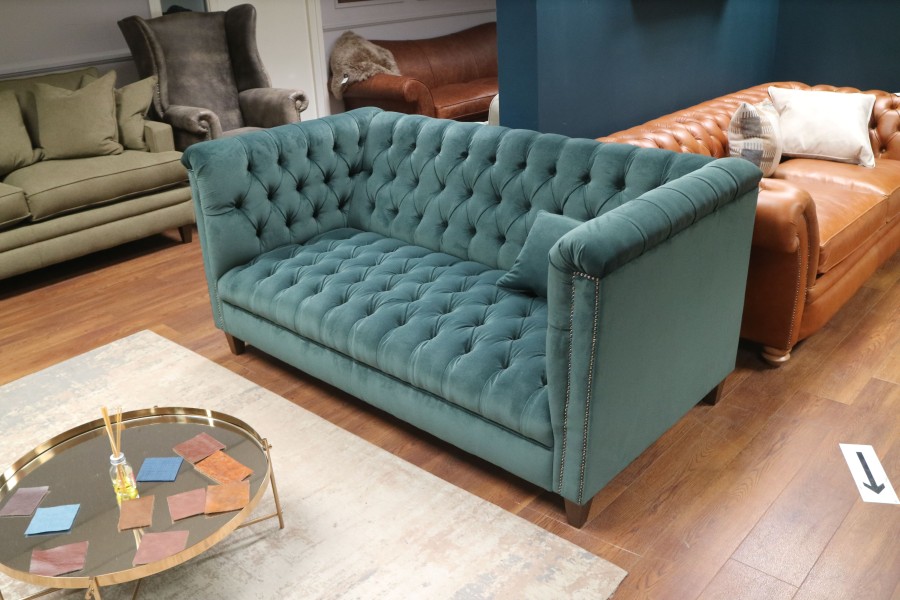 Billingham Fabric Sofa - 3 Seater - Tango Aegean