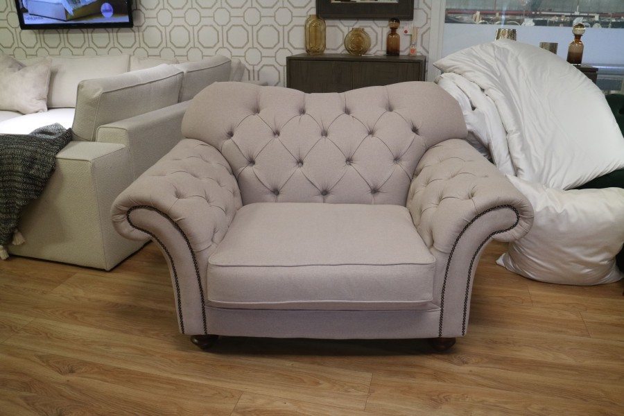 Drummond Fabric Sofa - 1.5 Seater - Dolly Wisp