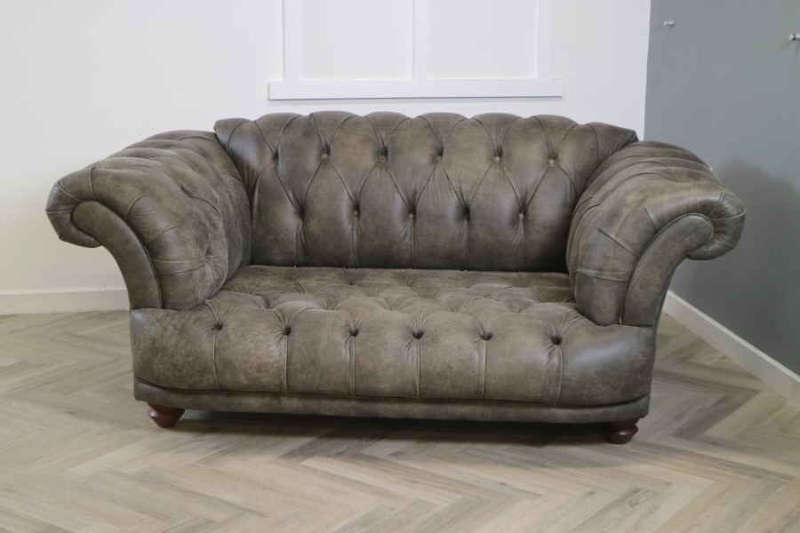 St Edmund Leather Sofa - 2 Seater - Tribe Wood