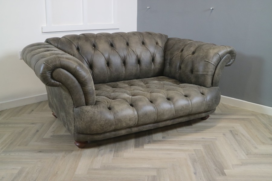 St Edmund Leather Sofa - 2 Seater - Tribe Wood