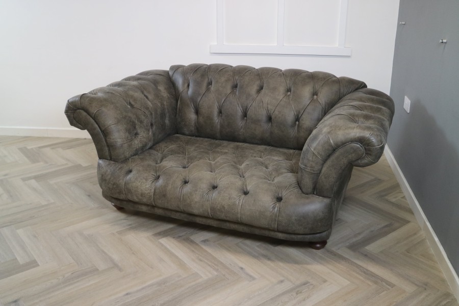 St Edmund Leather Sofa - 2 Seater - Tribe Wood