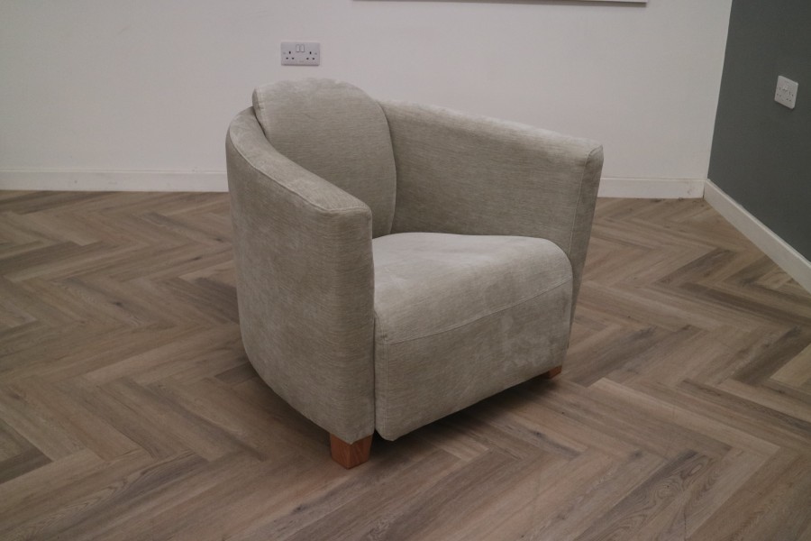 Hudson Fabric Tub Chair - Hudson 1str Tub Chair - Vintage Stone