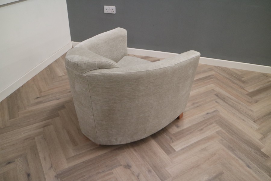 Hudson Fabric Tub Chair - Hudson 1str Tub Chair - Vintage Stone