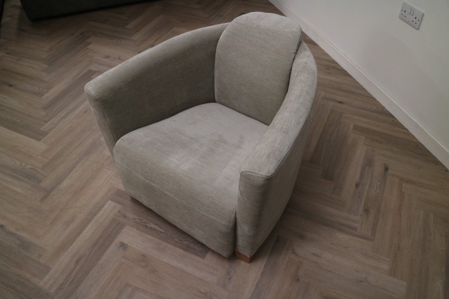 Hudson Fabric Tub Chair - Hudson 1str Tub Chair - Vintage Stone
