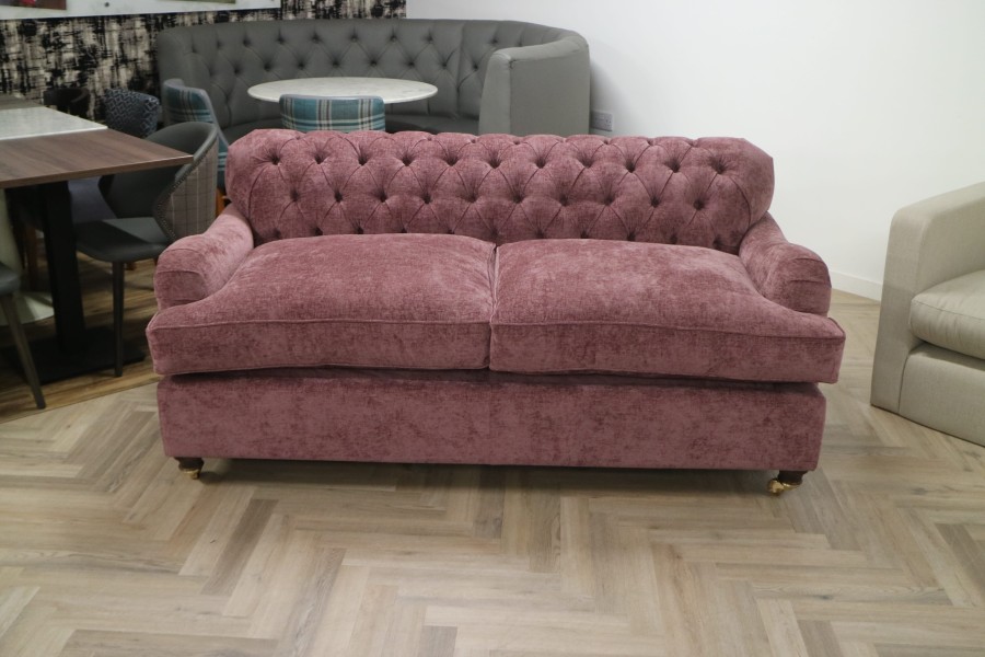 Harris Vintage Fabric Chesterfield Sofa bed - 3 Seater - Como Mystic