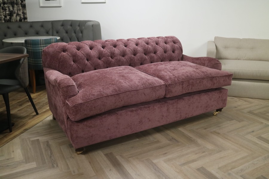 Harris Vintage Fabric Chesterfield Sofa bed - 3 Seater - Como Mystic