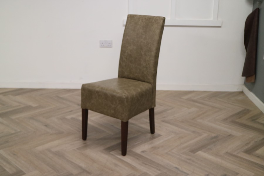 Idaho Leather Dining Chairs - Dune Stone - Quantity 4